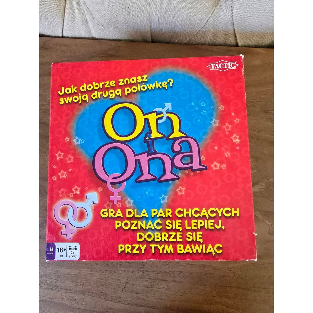 Tactic On Ona Adult Couples Board Game Polish Version Complete
